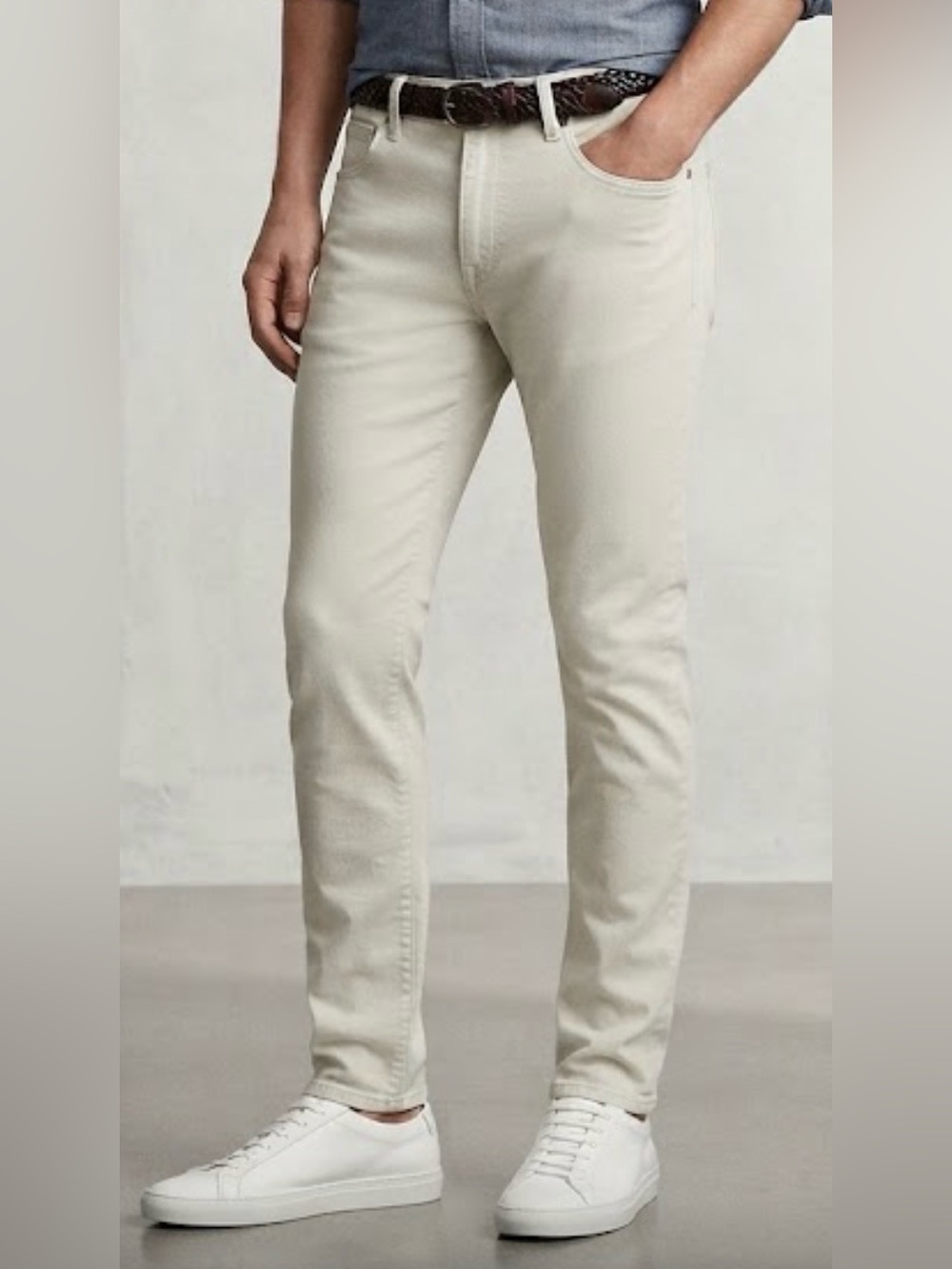 Men’s Banana Republic Light khaki Skinny Travel Jeans 32x32